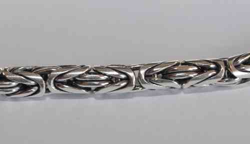 925 Silber Kette - Königskette - Silberkette - Länge 60 cm - Gewicht 77,8 Gramm