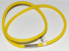 Kautschukband Ø 4,0 mm Gelb mit Magnetverschluss Kautschukkette Halsband