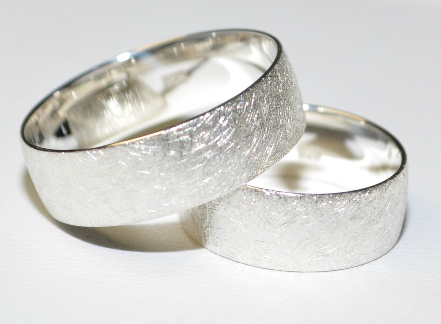9mm ! Eismatt Preis für ein Ring 925 Silber Trauring Ehering Hochzeitsring 