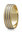 1 Paar Trauringe Hochzeitsringe Gold 585 mit 3 Fugen - Bicolor - Breite: 6mm