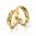 1 Paar Gold 585 Trauringe Eheringe Hochzeitsringe mit blitzendem Muster - B: 5mm