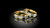 1 Paar Trauringe Hochzeitsringe Gold 333 - Bicolor Gelbgold / Weißgold - B: 4mm