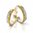 1 Paar Gold 333 Trauringe Eheringe Hochzeitsringe mit blitzendem Muster - B: 5mm