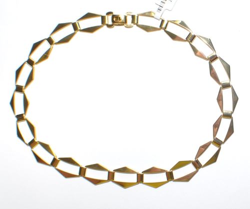 ECHTES Silber 925 Halskette Collier - Vergoldet mit 24Karat Gold 5µ - Neuheit !