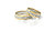 1 Paar Trauringe Hochzeitsringe Gold 333 - Bicolor - Mit Zirkonia - Breite 5mm