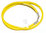 925 Kautschukband Ø 4,0mm Gelb mit Verschluß 925 Silber Surferkette - Halsband