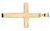 333 Gold - Gelbgold - Kreuzanhänger - Anhänger Kreuz - Top Qualität - ANADA