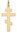 585 Gold - Gelbgold - Kreuzanhänger - Anhänger Kreuz - ORTHODOXE Kreuz Russisch