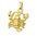585 Gold - Gelbgold - Sternzeichenanhänger - Krebs - Anhänger Sternzeichen
