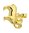 585 Gold - Gelbgold - Sternzeichenanhänger - Widder - Anhänger Sternzeichen