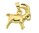 585 Gold - Gelbgold - Sternzeichenanhänger - Steinbock - Anhänger Sternzeichen