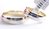 1 Paar Trauringe Hochzeitsringe Gold 585 - Bicolor - Hochglanzpoliert - B: 5,0mm