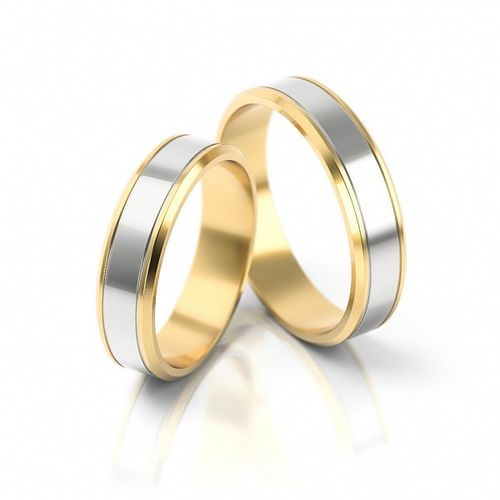 Top Preis Breite 5mm 1 Trauring Ehering Hochzeitsring Gold 585 mit Zirkonia 
