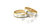 1 Paar Trauringe Eheringe Hochzeitsringe Gold 585 - Breite 5mm - Bicolor