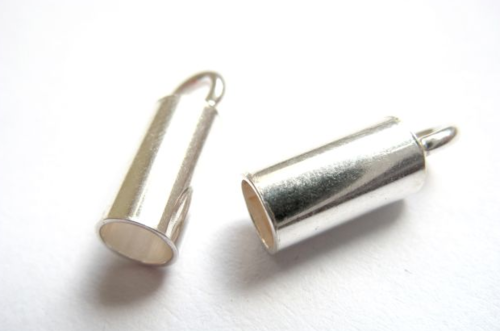 Kettenendung Kapseln Endkappe Silber 925/- Silber Ø 4,00mm